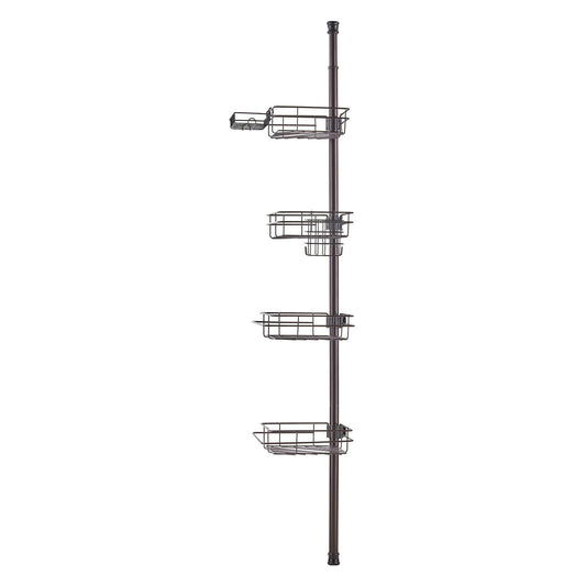 VEVOR 42" to 114" High Shower Corner Caddy Tension Pole Rust-Proof Tension Pole Default